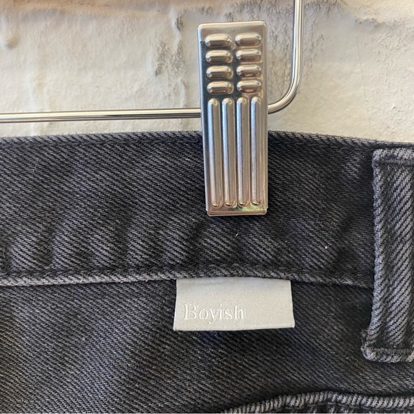 Boyish || The Billy High-Rise Jean in The Hustler Black Gray 32 - Picture 6 of 9